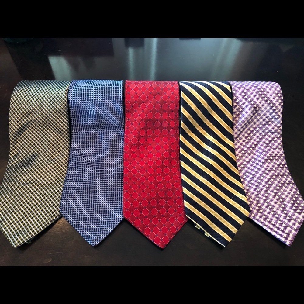 5 High Quality Nordstrom Ties. Barely Worn.